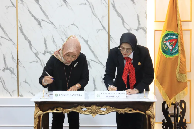 Penandatanganan Perjanjian Kerjasama Kejaksaan Negeri Sukoharjo dengan  Prodi Hukum Univet Bantara 