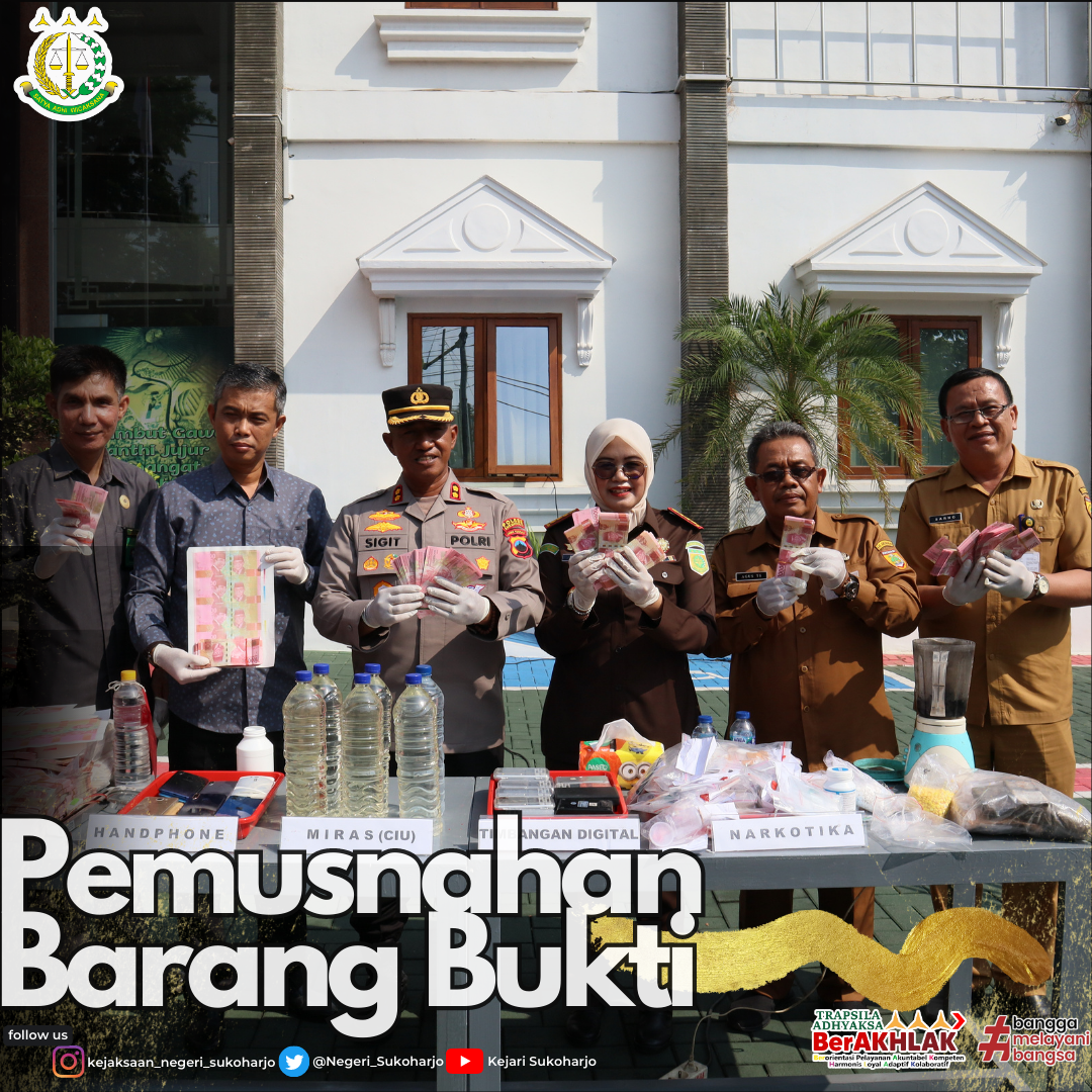 Pemusnahan Barang Bukti 
