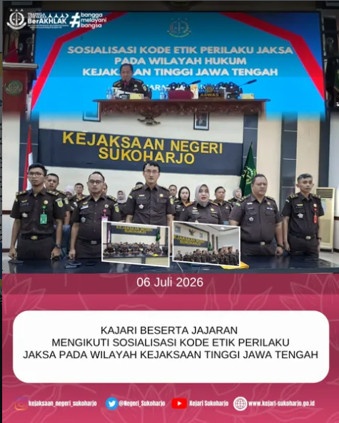 Gambar kegiatan: Sosialisasi Kode Etik Perilaku Jaksa pada Wilayah Hukum Kejaksaan Tinggi Jawa Tengah