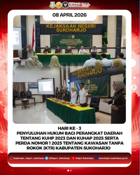 Gambar kegiatan: Penyuluhan Hukum Bagi Perangkat Daerah Kabupaten Sukoharjo Hari Ke-3