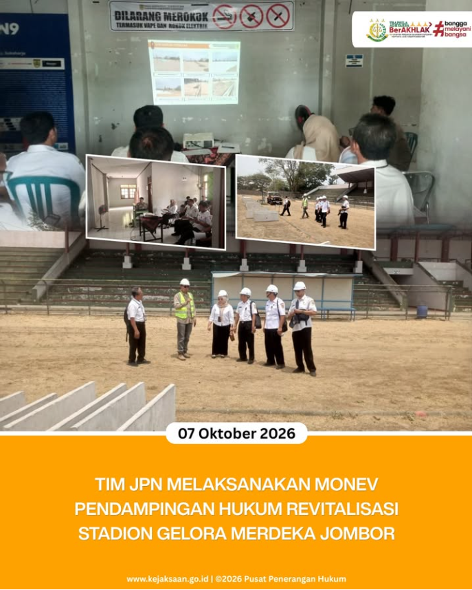 Gambar kegiatan: Monitoring Evaluasi Pendampingan Hukum Revitalisasi Stadion Gelora Merdeka Jombor