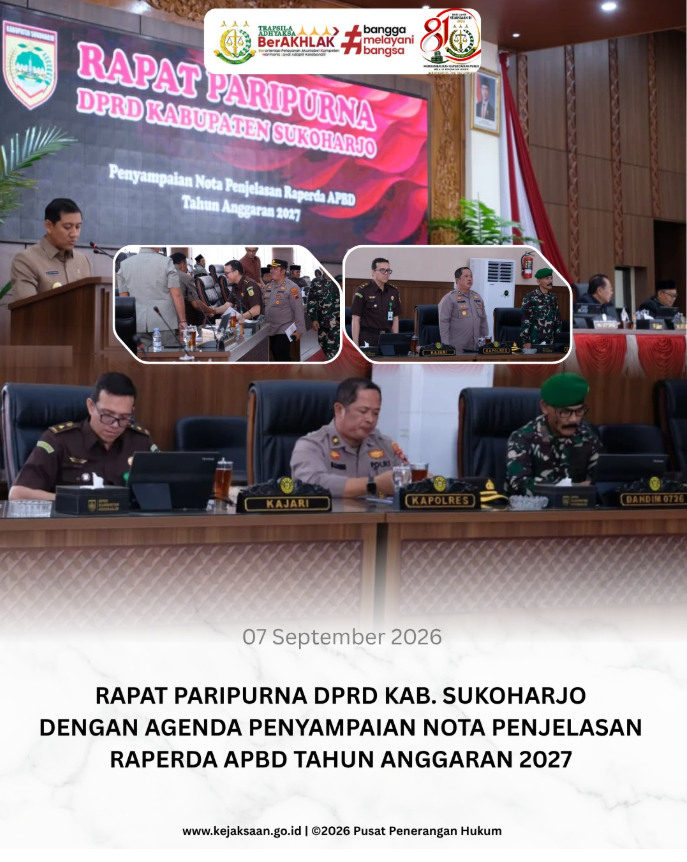Gambar kegiatan: Rapat Paripurna DPRD Kabupaten Sukoharjo