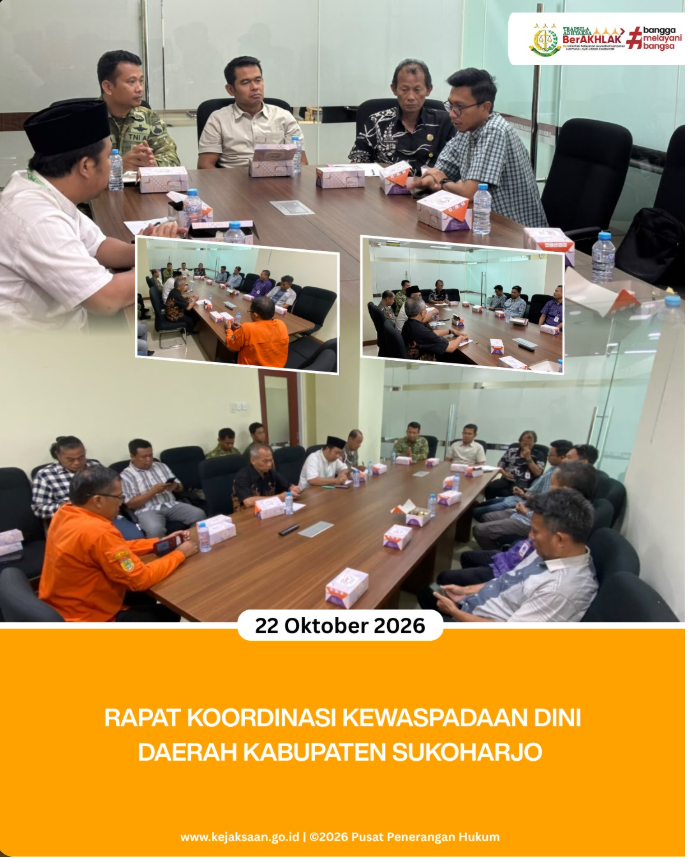 Gambar kegiatan: Rapat Koordinasi Kewaspadaan Dini Daerah Kabupaten Sukoharjo 