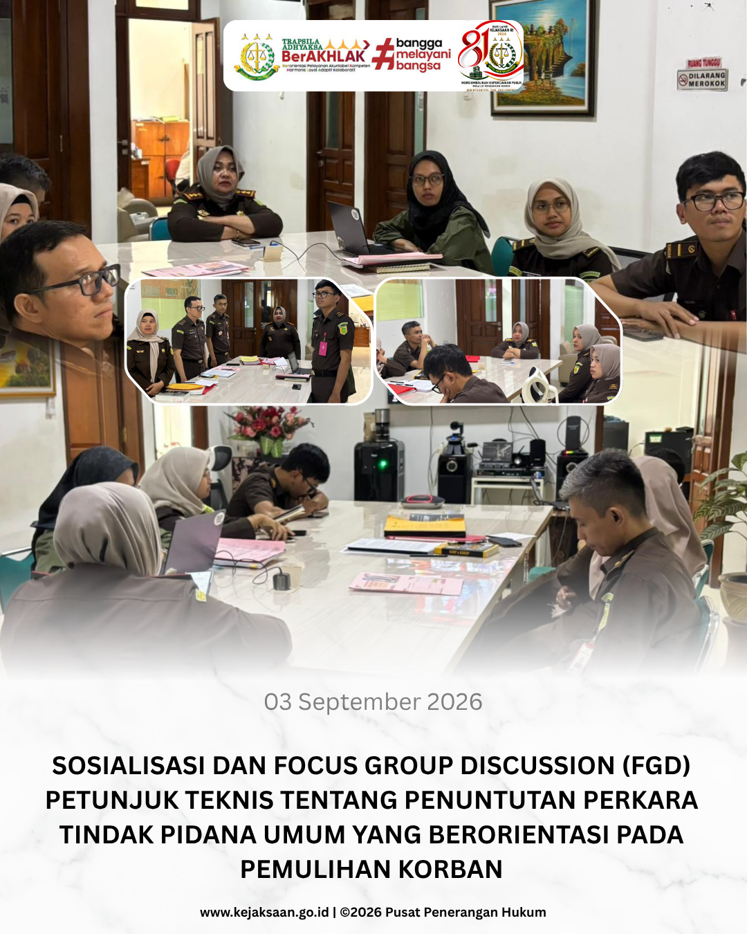 Gambar kegiatan: FGD tentang Penuntutan Perkara Tindak Pidana Umum